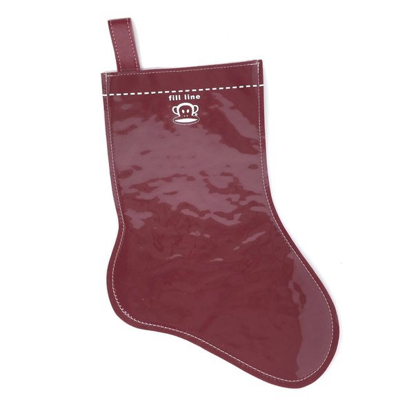 Paul Frank Holiday Stocking, Clear Vinyl Front Panel, New in Original Packaging - Picture 1 of 9